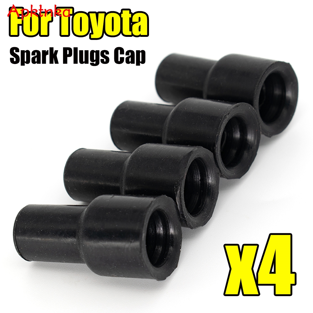 Apktnka 4 stücke Auto Zündspule Kappe Zündkerze Caps Spitze Abdeckung Gummi 90919-11009 Für Toyota Yaris Vios camry Corolla Prius Sienta