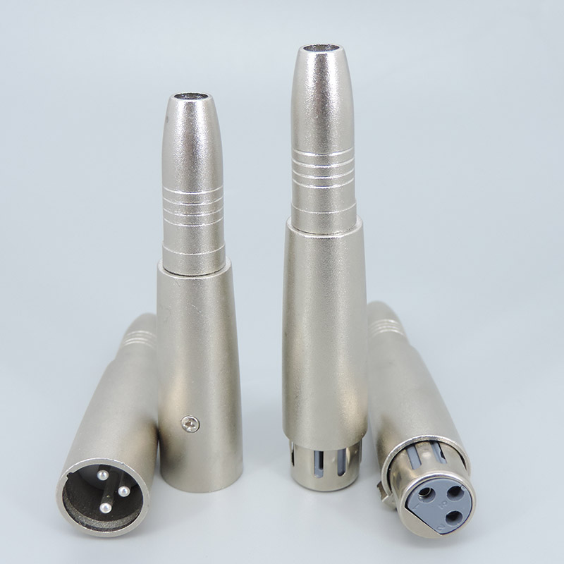 Microphone 3 Pin XLR Male Female Plug to 1/4 Inch 6.35mm 6.5mm Mono Female Jack Connector Audio Cable Mic Adapter A
