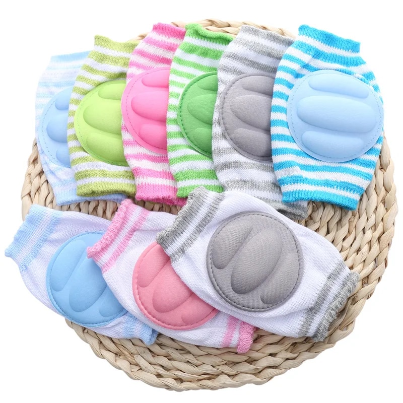 Rodilleras para bebé, calentador de piernas, polaina de seguridad antideslizante para niñas y niños, rodillera para gatear, accesorios de protección para niños pequeños