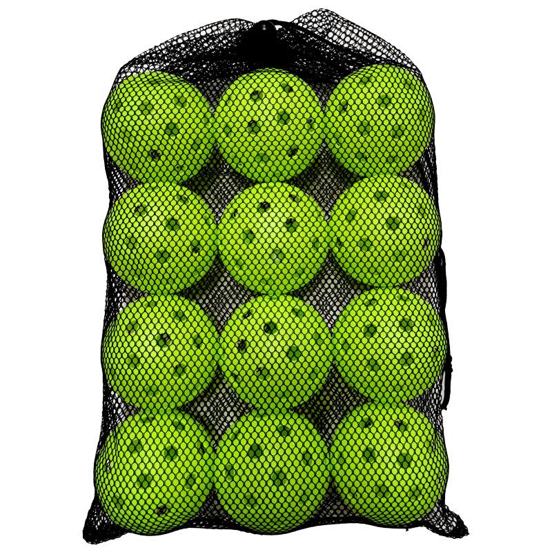 12 Stück Pickleball 74 mm langlebige Pickleballs für den Außenbereich mit 40 Löchern, 26 g, für den Außenbereich, für Wettkampf-Pickleball-Packungen mit Pickleballs