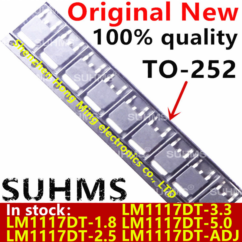 (10 piezas) 100% nuevo LM1117 LM1117DT LM1117DT-3.3 LM1117DT-1.8 LM1117DT-2.5 LM1117DT-5.0 LM1117DT-ADJ