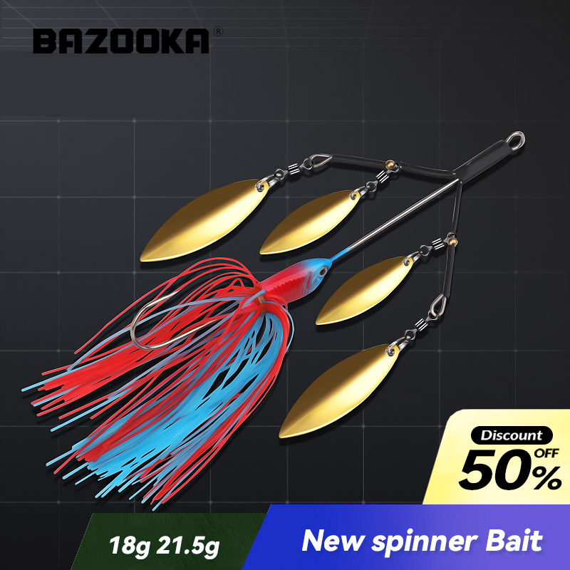 Bazooka 18g 21.5g przynęta spinningowa jig gumowa spódnica Chatter przynęta wędkarska przynęta chatterbait woblery na sprzęt wędkarski Bass Bass