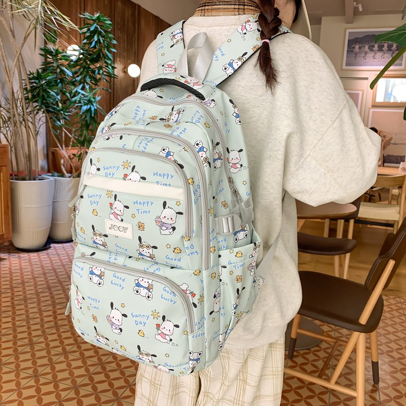 Kawaii Sanrio Pochacco Cartoon Anime Plecak Prosty modny plecak Szkoła podstawowa i średnia Stress Relief StudentBag Gift