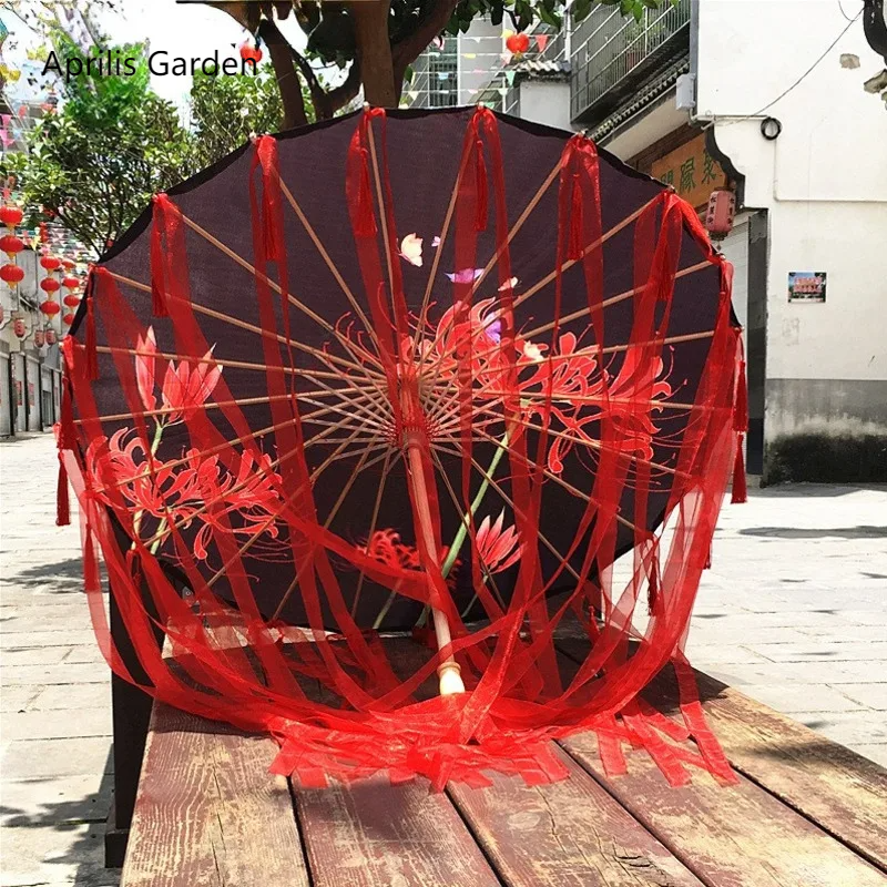 Chiński taniec koronkowy parasol klasyczny Hanfu papier olejowy parasol wróżka starożytny parasol Paraguas Inverso El Principito