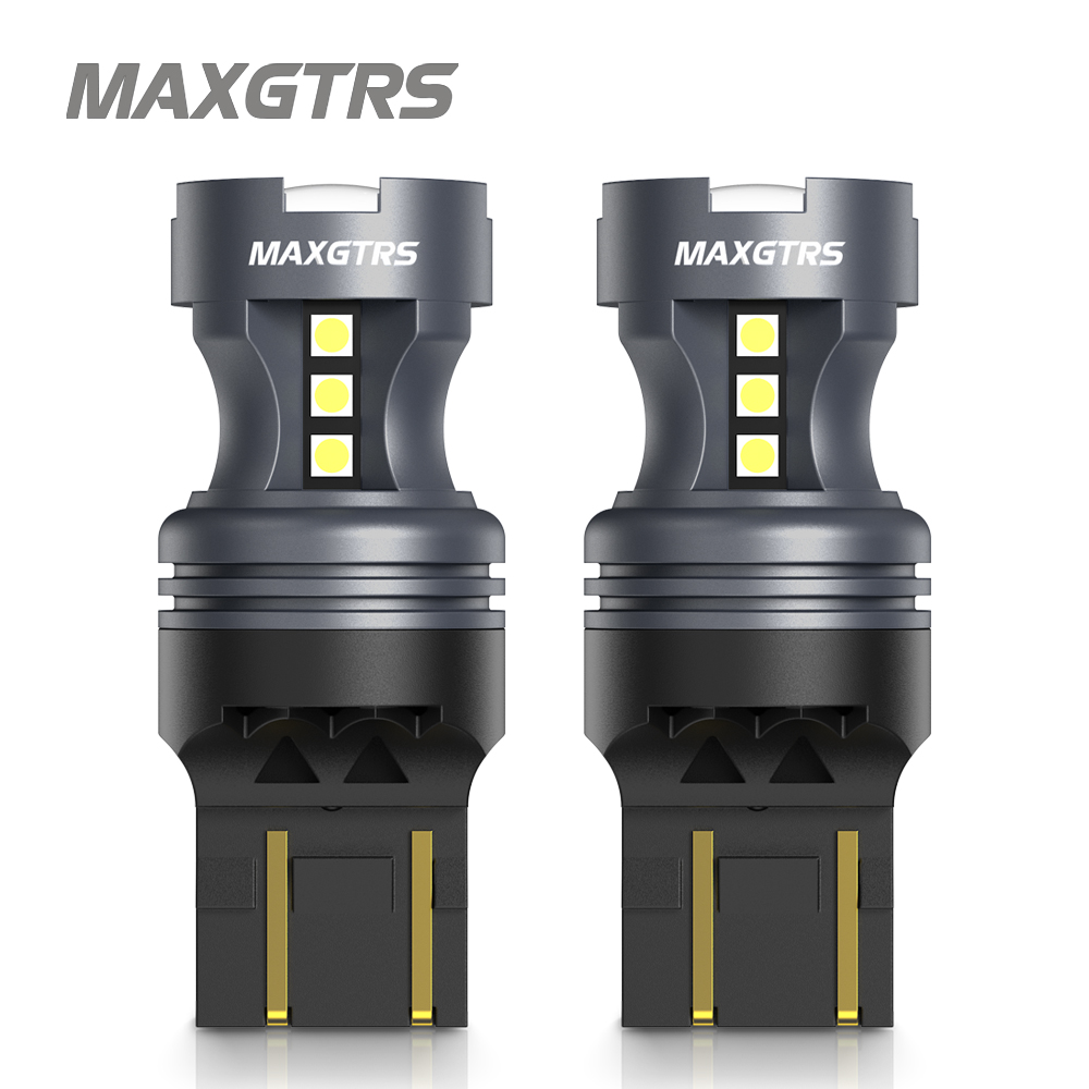 2x P21W BA15S LED Canbus 1156 BAY15D 1157 P21/5W หลอดไฟ LED T20 W21W ไฟรถ 6500K สีขาวสีแดงไฟเบรคย้อนกลับ DRL