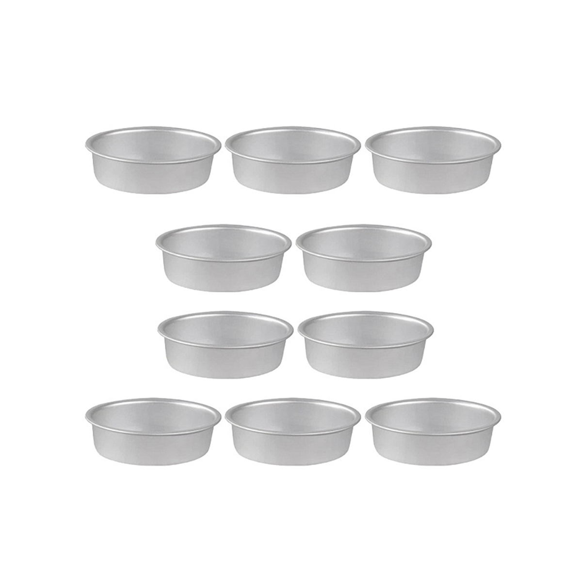 10 Stuks Mini Ovale Eivorm Aluminium Metalen Kaaspan Cakevorm Broodvorm Taarthouder Pudding Jelly Tin