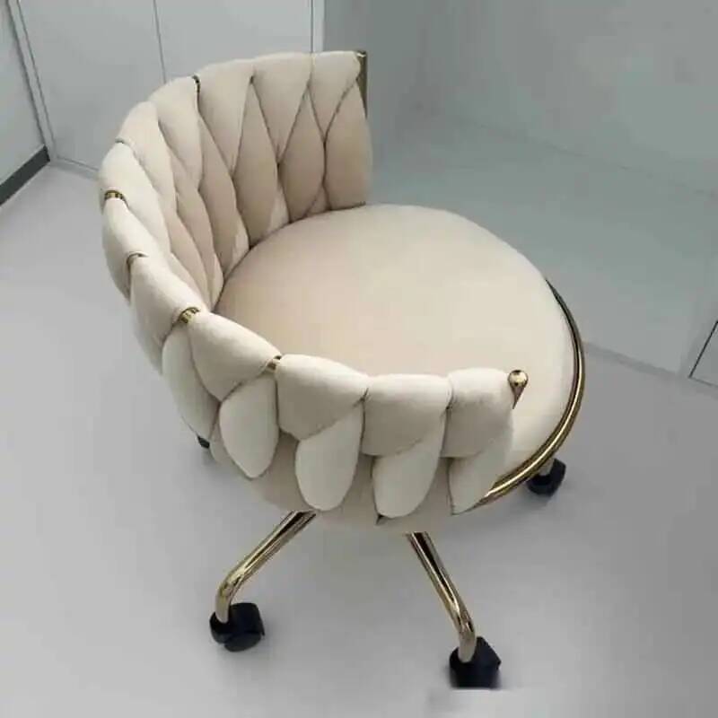 Make-up-Stuhl für Zuhause, Mädchen, Schlafzimmer, bequem für lange Zeit, Grace, Wohnzimmer, Rückenlehne, Lift, Drehstuhl, JQM-Möbel