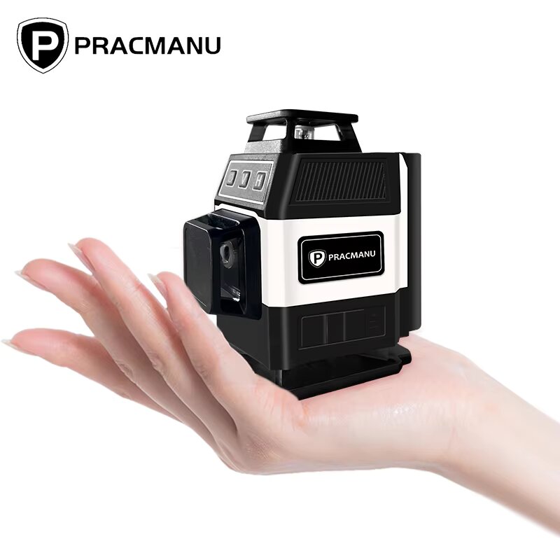 Pracmanu ミニ 16 ライン 4D レーザーレベル グリーンライン セルフレベリング 水平および垂直強力なグリーンビームレーザーレベル