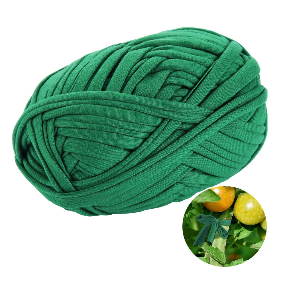Corde de jardin verte écologique, 1 pièce, attaches en tissu réutilisables, Supports pour plantes pour l'organisation des câbles dans la maison et les jardins