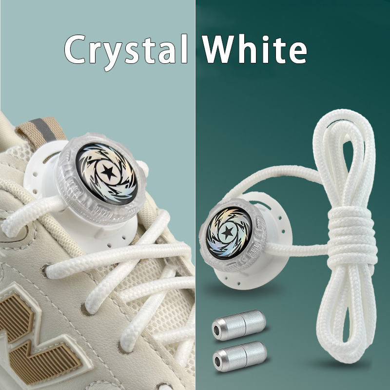 Schnürsenkel mit drehbarer Schnalle, dickes Seil, Sneakers-Schnürsenkel, ohne Bänder, Upgrade, einfache Installation, automatische Schnürsenkel, Schuhzubehör