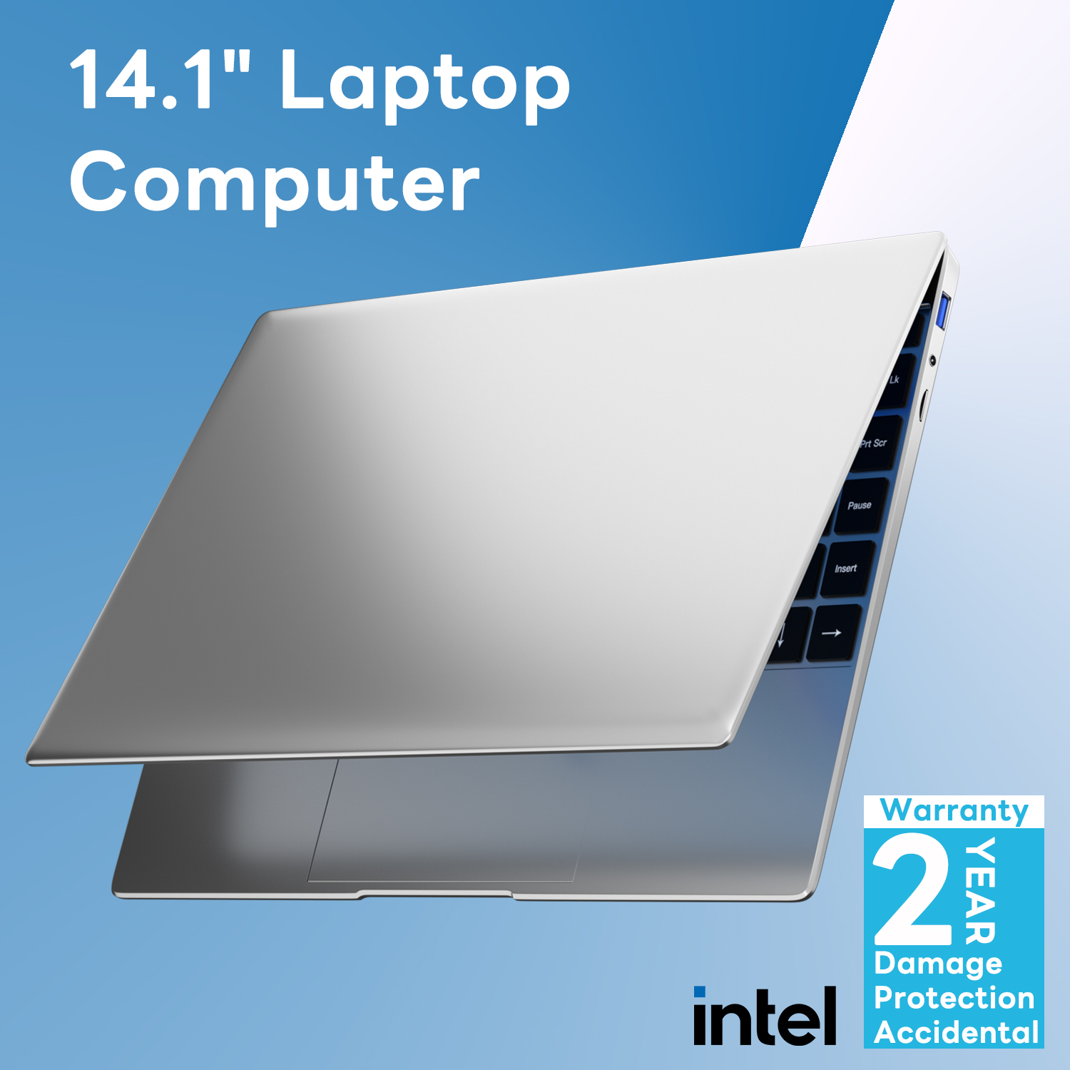 Computador portátil de 14,1 polegadas com tela FHD Windows 11 16GB RAM 2TB SSD Intel N3700 Office Backlight Laptop com impressão digital 2 anos de garantia
