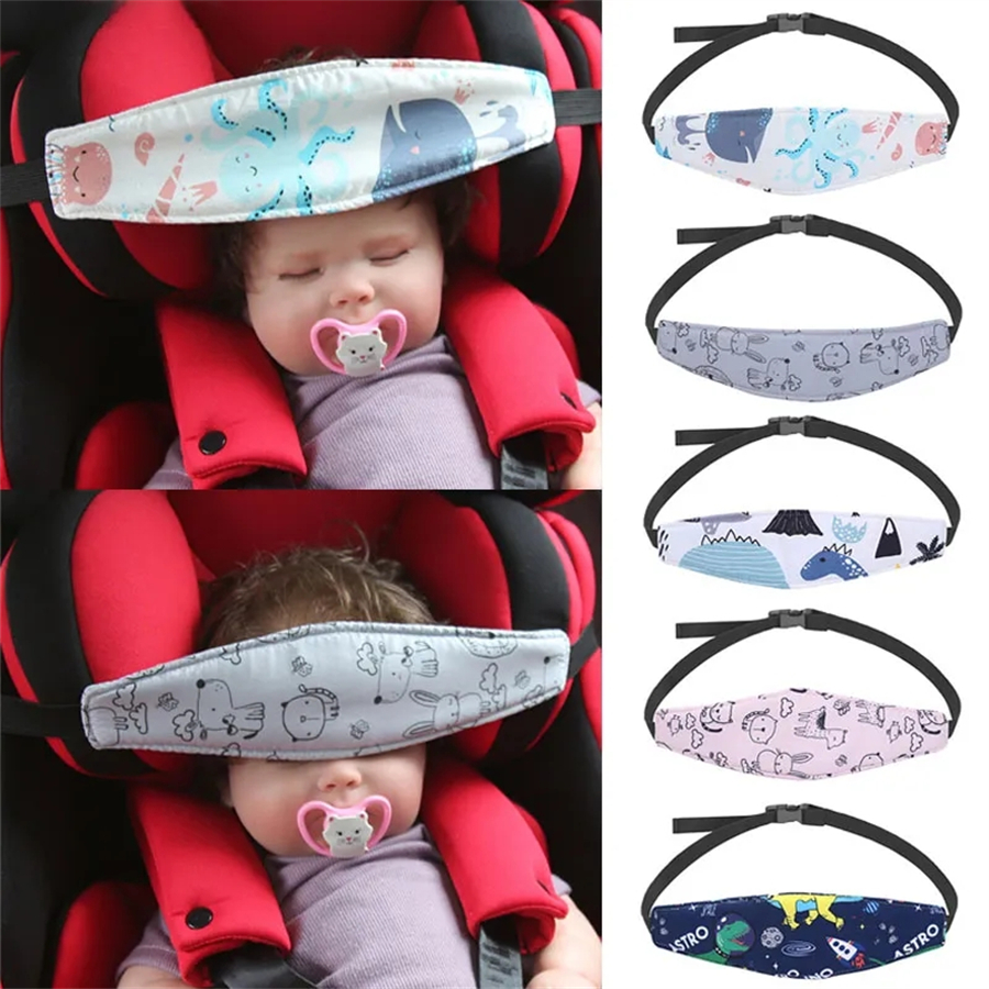 Baby Auto Sitz Kopf Unterstützung Kinder Befestigungs Gürtel Einstellbar Junge Mädchen Schlaf Stellungs Baby Sicherheit Kissen Infant Kopf Schutz