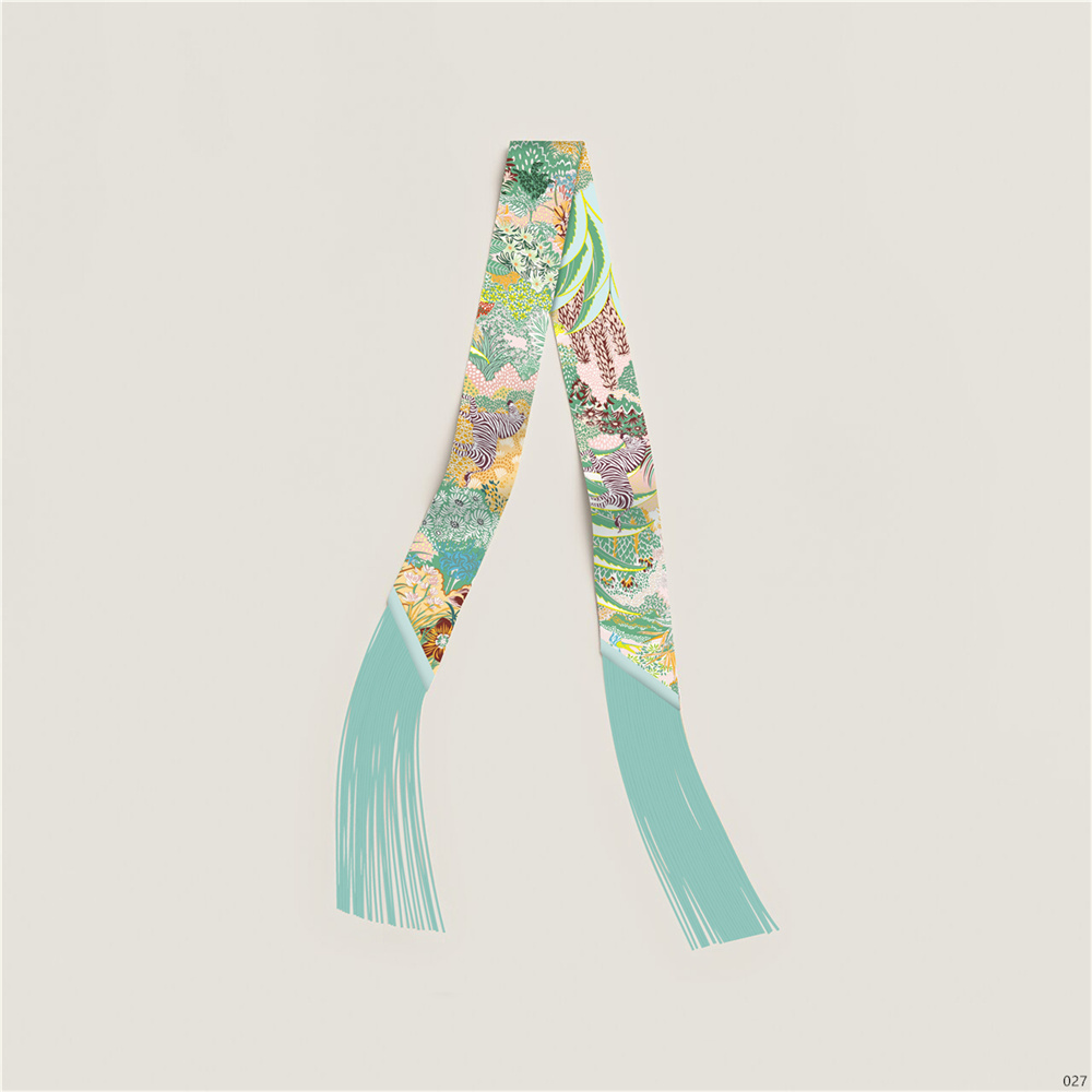 Pañuelo de seda con borlas de estilo lujoso para mujer, decoración, cinta larga para bolso, cinta para el pelo, pañuelos pequeños de gran venta para el cuello 130x5CM