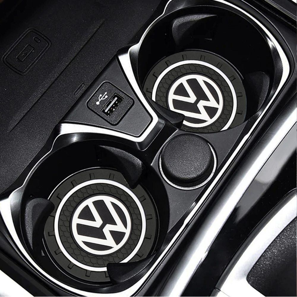 Soporte para botella de agua de coche, almohadilla antideslizante de Gel de sílice para Volkswagen Golf 4 mk5 Passat b8 b5 VW Sharan Polo 6R Tiguan, 1/2 piezas