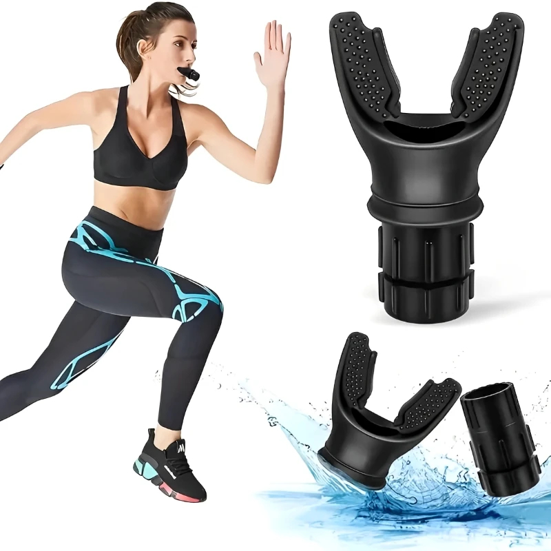 Dispositivo Portátil de Ejercicios Respiratorios para Pulmones, Entrenador de Respiración Deportiva, Ejercicio de Resistencia con Resistencias Ajustables