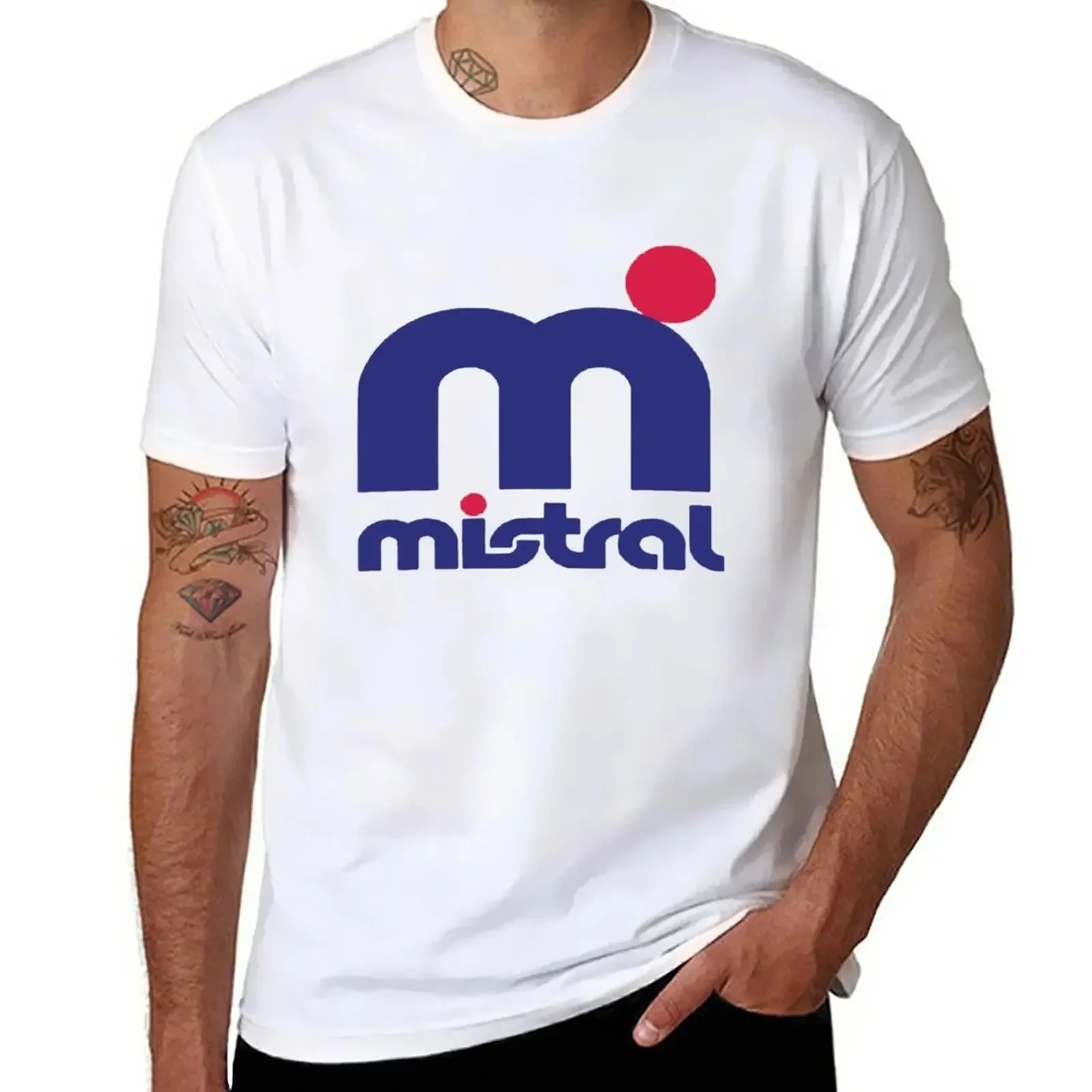 Uomo donna Mistral Surfing Tee maglietta estiva in cotone maglietta oversize nera a maniche corte T-Shirt con stampa di marca Top Clothes Homme
