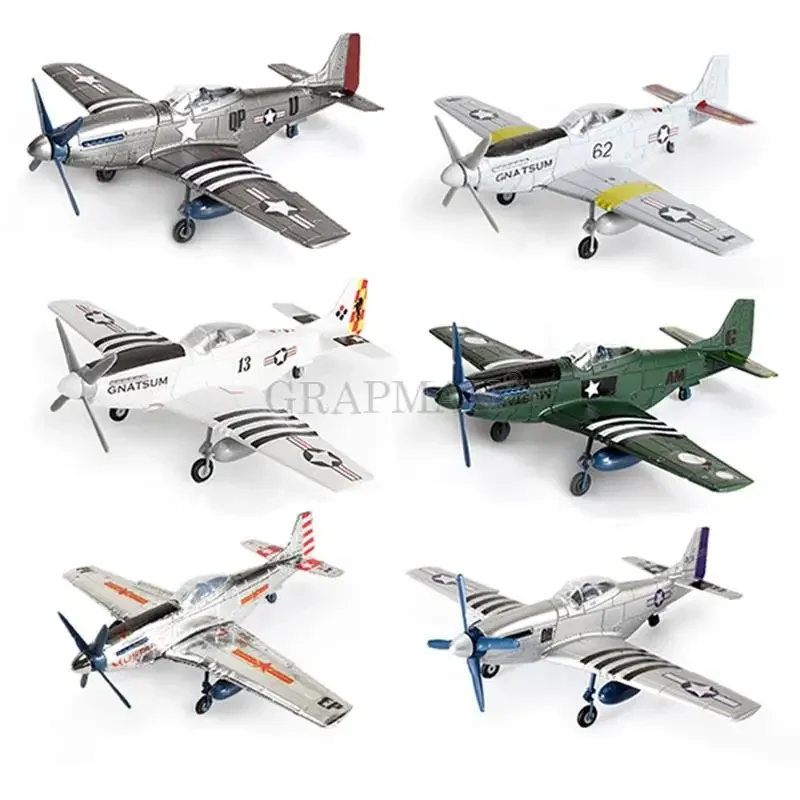 1/48 4D Mustang Fighter Montagemodell Amerikanischer Zweiter Weltkrieg P51 Flugzeug Kleberfreie Farbtrennung Schnelle Imposition