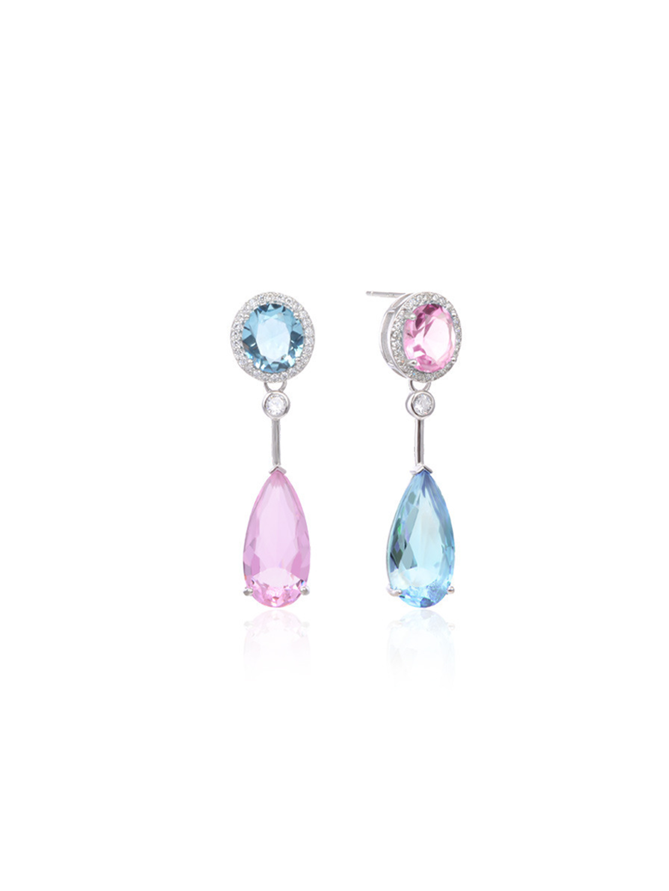 Anting-anting gantung berbentuk tetesan air dari perak sterling S925 dengan zirkonia kubik |   Kemewahan Ringan |   Kotak Hadiah Pesta Harian