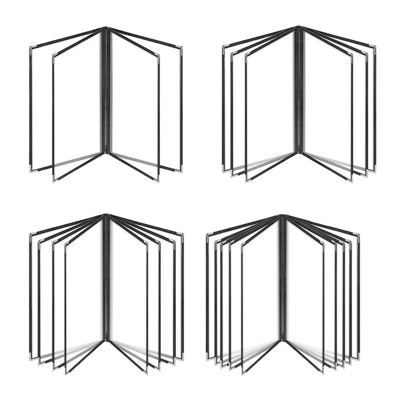 Carpeta de menú con paneles dobles, cubiertas de menú transparentes, soporte para Bar, cocina, Hotel, restaurante, libro de exhibición, cubierta de menú