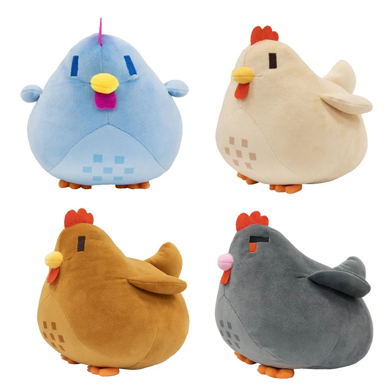 Oreiller de poulet Stardew Valley de 20cm, jouets d'animaux en peluche doux, dessin animé Stardew Valley, cadeau d'anniversaire pour enfants, cadeau de noël