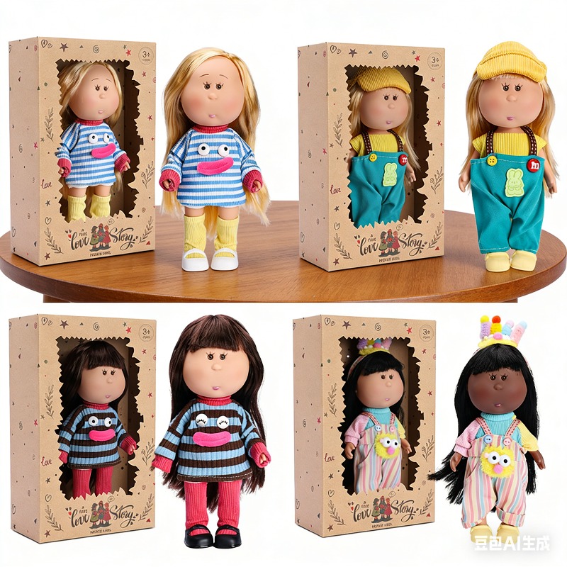 26-30cm Aardappelpop Ma Cadeaubox Versie van 24-centimeter Prinsessen Set Kleine Barbie Pop Meisjeskostuum Pop Cadeau voor vriendin