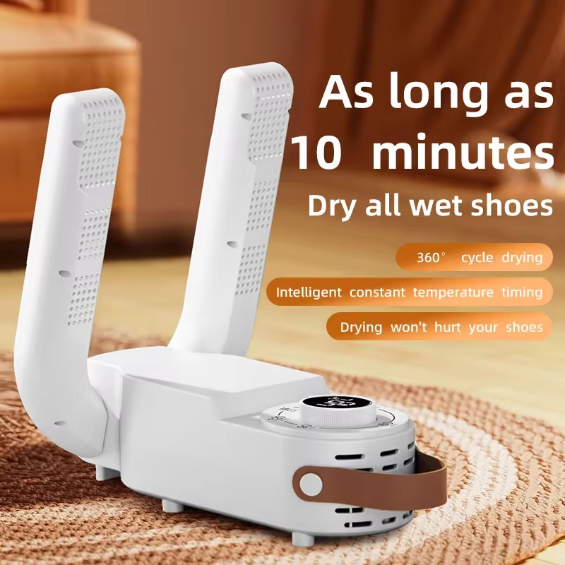 Shoe Dryer Quick Drying with Intelligent Timer Adjustable Deodorizing Sterilizing Shoe Warmer Heater for Household
