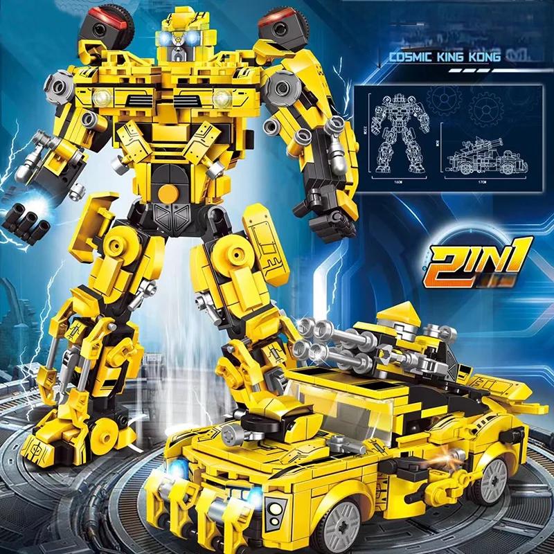 Conjunto de construção ToylinX 463PCS, conjunto de blocos de construção de robô e caminhão de transformação colecionável, presentes de Halloween para crianças.