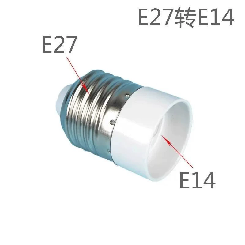 Lampenfassung Sockel Schraube Konverter Adapter E27 Lampenfassung in E14 E27 auf E14 Sockel LED-Licht Lampenfassung