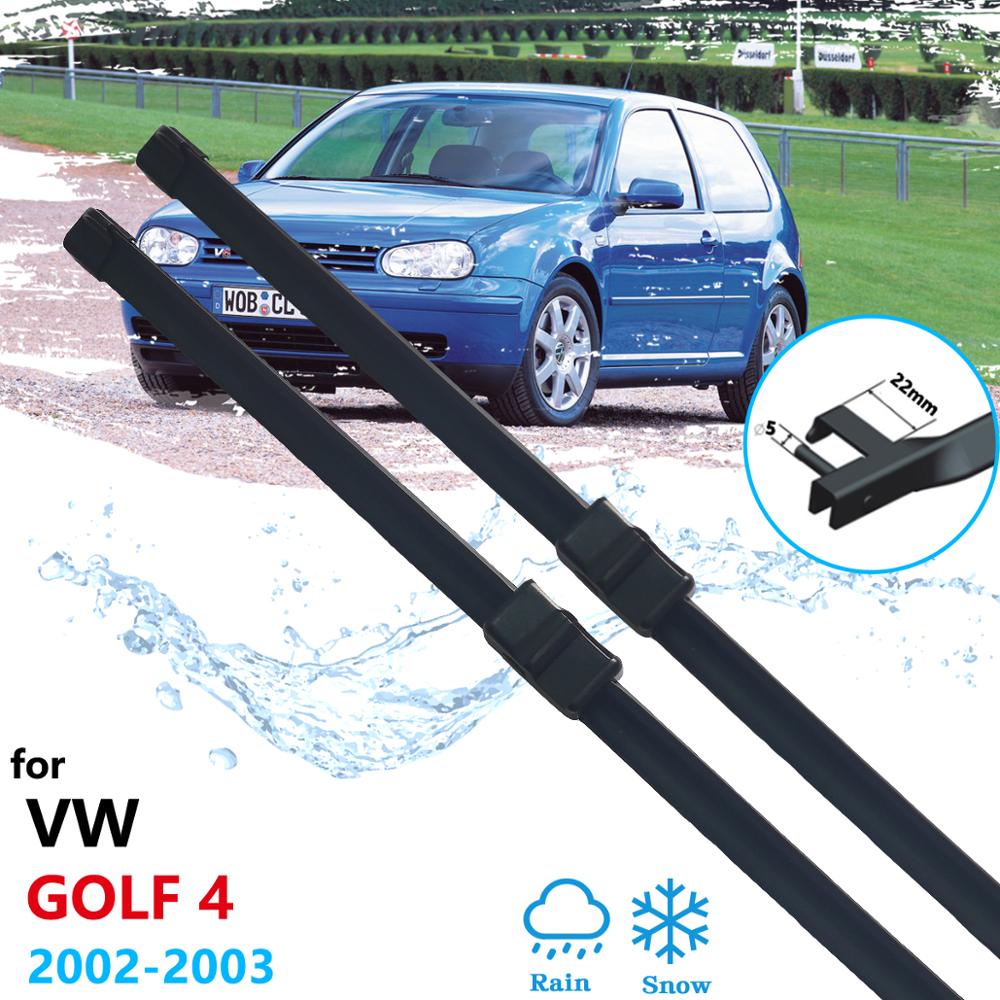 Car Wiper Blades for Volkswagen VW Golf 4 MK4 2002 2003 1J Front Windscreen Windshield  Brushes Washer Car Accessories Stickers