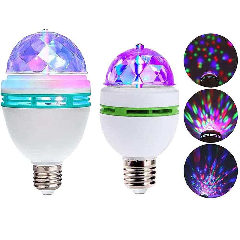 E27 LED RGB lampe 9W 6W ampoule projecteur de couleur magique Auto rotatif lumière de scène AC85-265V 220V 110V pour fête de vacances Bar KTV Disco