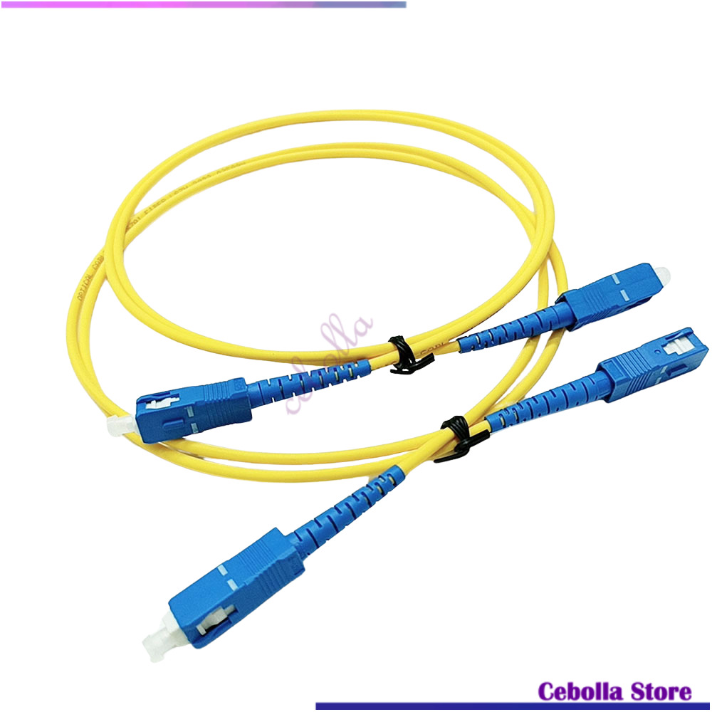 10pcs SC UPC-SC UPC Simplex SM LSZH สายแพทช์ออปติก 3.0 มม.FTTH Single-mode จัมเปอร์ไฟเบอร์ออปติก 3.0 มม.
