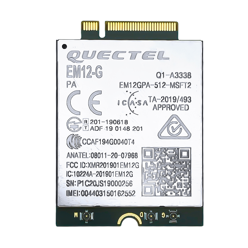 Quectel EM12-G EM12 LTE-A Cat12 โมดูล LTE-FDDB1/B2/B3/B4/B5 /B7/B8/B9/B12/B13/B14/B17/B18/B19/B20/B21B25/B26/B28/B29/B30/B32/B66