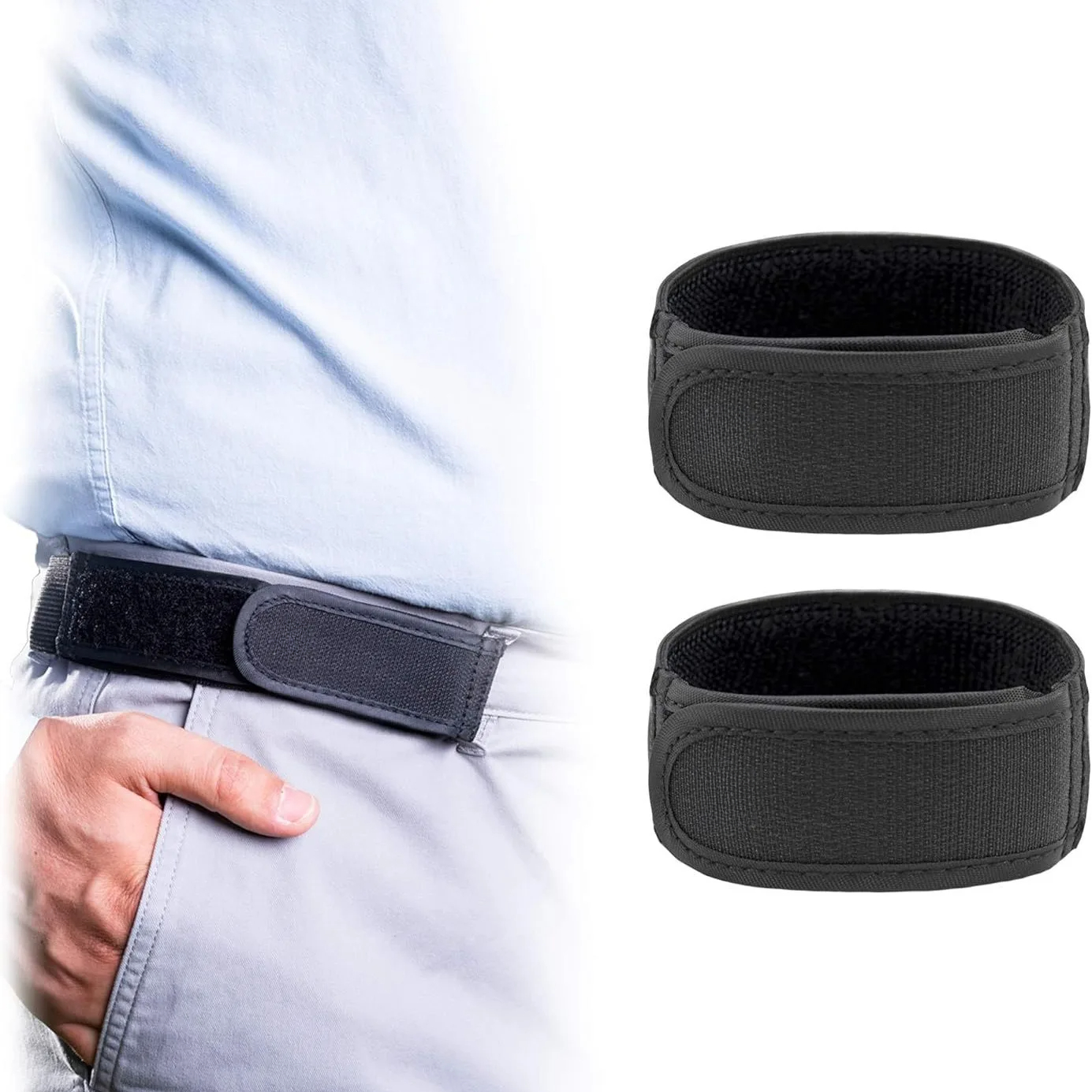 Ceintures élastiques sans boucle pour hommes, ultra-douces, confortables, à la mode, 2 pièces/1 pièce, nouvelle collection