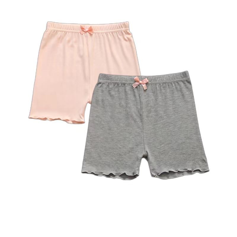 Pantalones cortos de seguridad para niñas, ropa interior lisa de Modal, bragas para adolescentes, verano, 2024, 2 unidades por lote