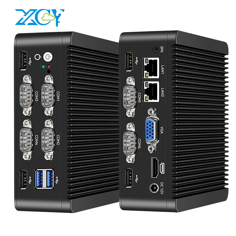 Mini PC IPC Intel Celeron J4125 J1900 N2830 i3 i5 i7 Procesadores Gigabit Ethernet Compatible con Windows Linux