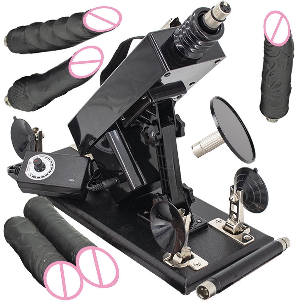 Reciprocating Linear Sex Machine mit 3XLR Vagina- und Anal-Stoßdildos Vibrator Liebesmaschine Paar-Geschenk Sexspielzeug für Männer und Frauen