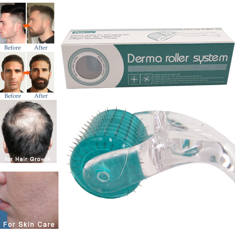 DRS 192 aguja Real sistema Derma Roller microaguja para el crecimiento del cabello crecimiento de la barba tratamiento antipérdida de cabello mesoterapia Facial