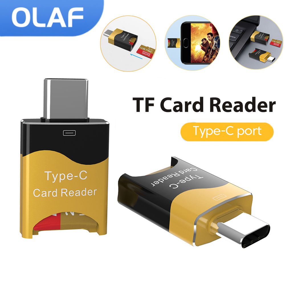 เครื่องอ่านการ์ดชนิด C Micro-SD การ์ดการ์ดเก็บข้อมูล TF อะแดปเตอร์การ์ดหน่วยความจำ SD OTG USB C สำหรับ Samsung Huawei Xiaomi โทรศัพท์แท็บเล็ต