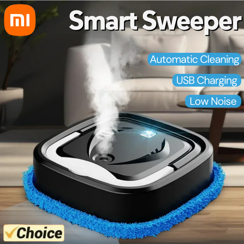 Xiaomi-Robot aspirador inteligente, máquina de fregado en seco y húmedo, recargable con pulverizador humidificador de aire, Robot de barrido doméstico