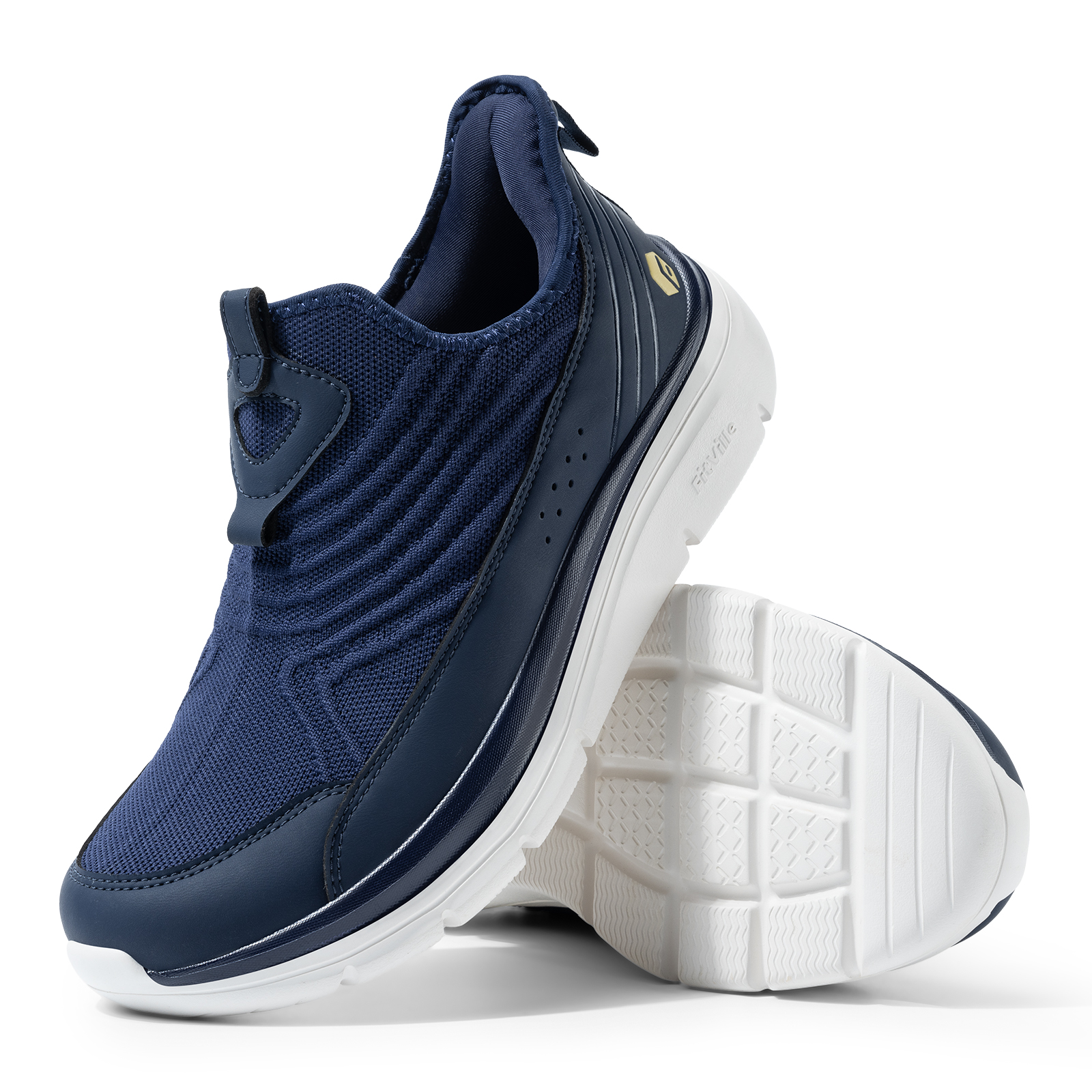 Wide Men'S Slip-On Running Shoes Lightweight Breathable Outdoor Casual Sports Walking Shoes Sneakers For Swollen Feet