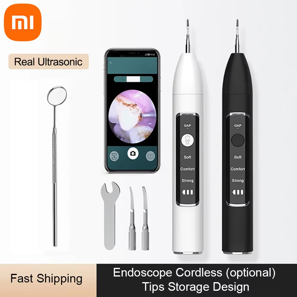 Набор для ультразвуковой чистки зубов Xiaomi с камерой, инструменты для эффективного удаления пятен, инструменты для ухода за деснами