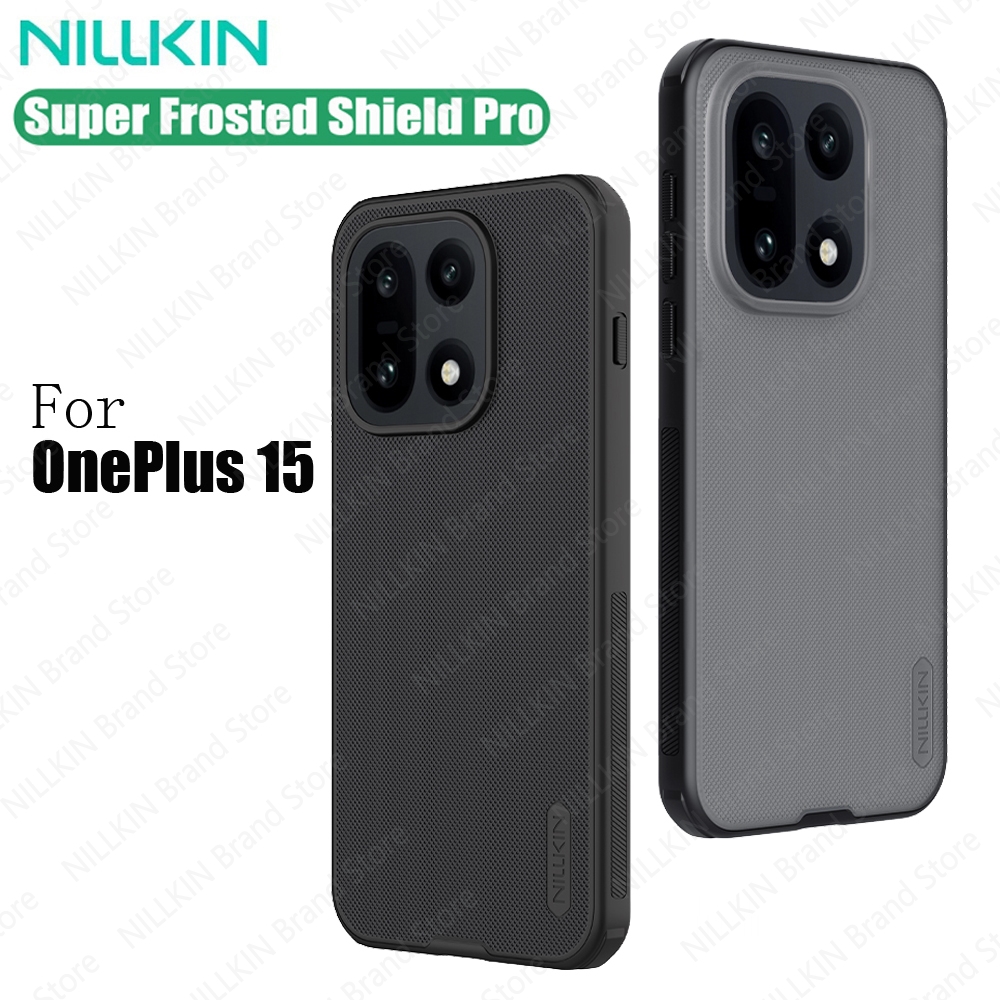 Nillkin Per OnePlus 15 Custodia Frosted Shield Pro Bordi morbidi Guscio rigido Antiurto Antiscivolo Cover posteriore ultrasottile per One Plus 15
