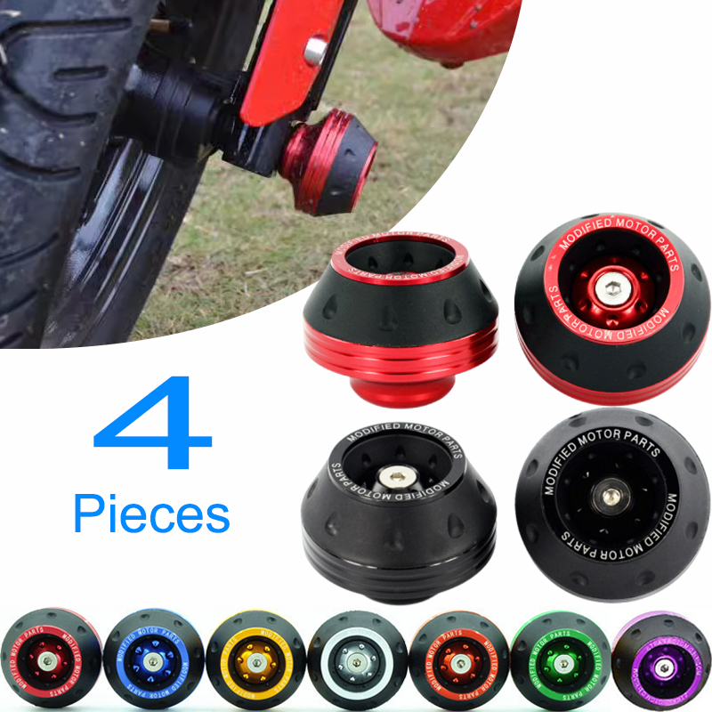 2-4pcs Universal Motorcycle Wheel Protection Crash Pad Motorbike Crash Protectors Alloy Motocross Falling Front Fork Slider Cups