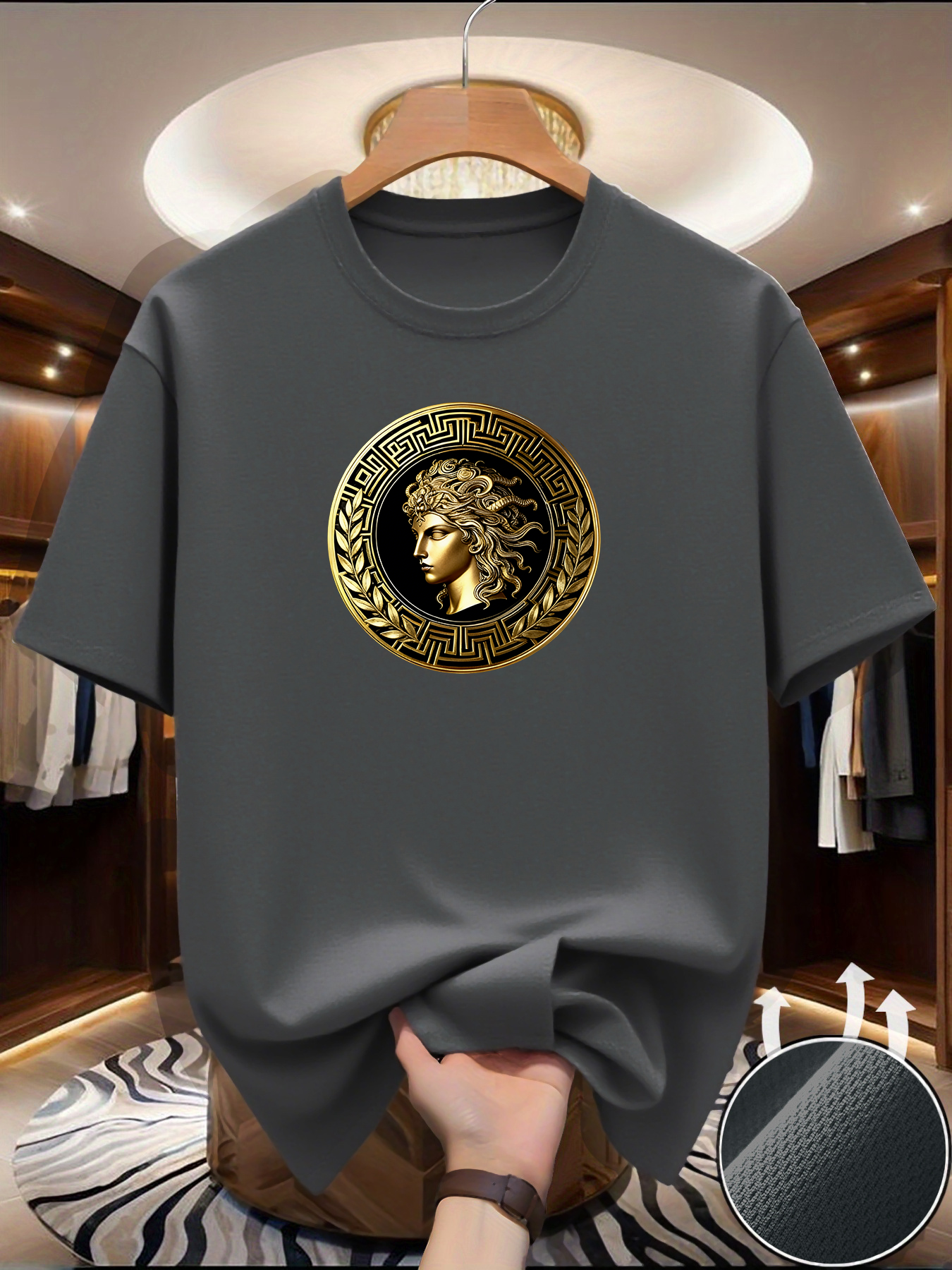 New Men‘s Quick Dry Short Sleeve Side face beauty print Sport T Shirt Gym Jerseys Fitness Shirt Trainer Running T-Shirt Teenager