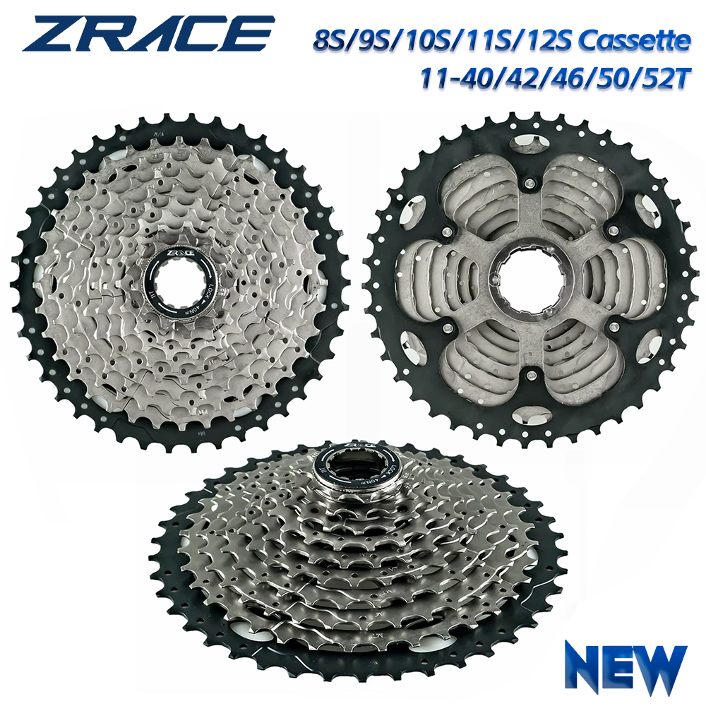 ZRACE Kaset Sepeda 8 9 10 11 Speed MTB Freewheel 11-42T / 11-46T / 11-50T / 11-52T untuk ALIVIO / DEORE / SLX / XT