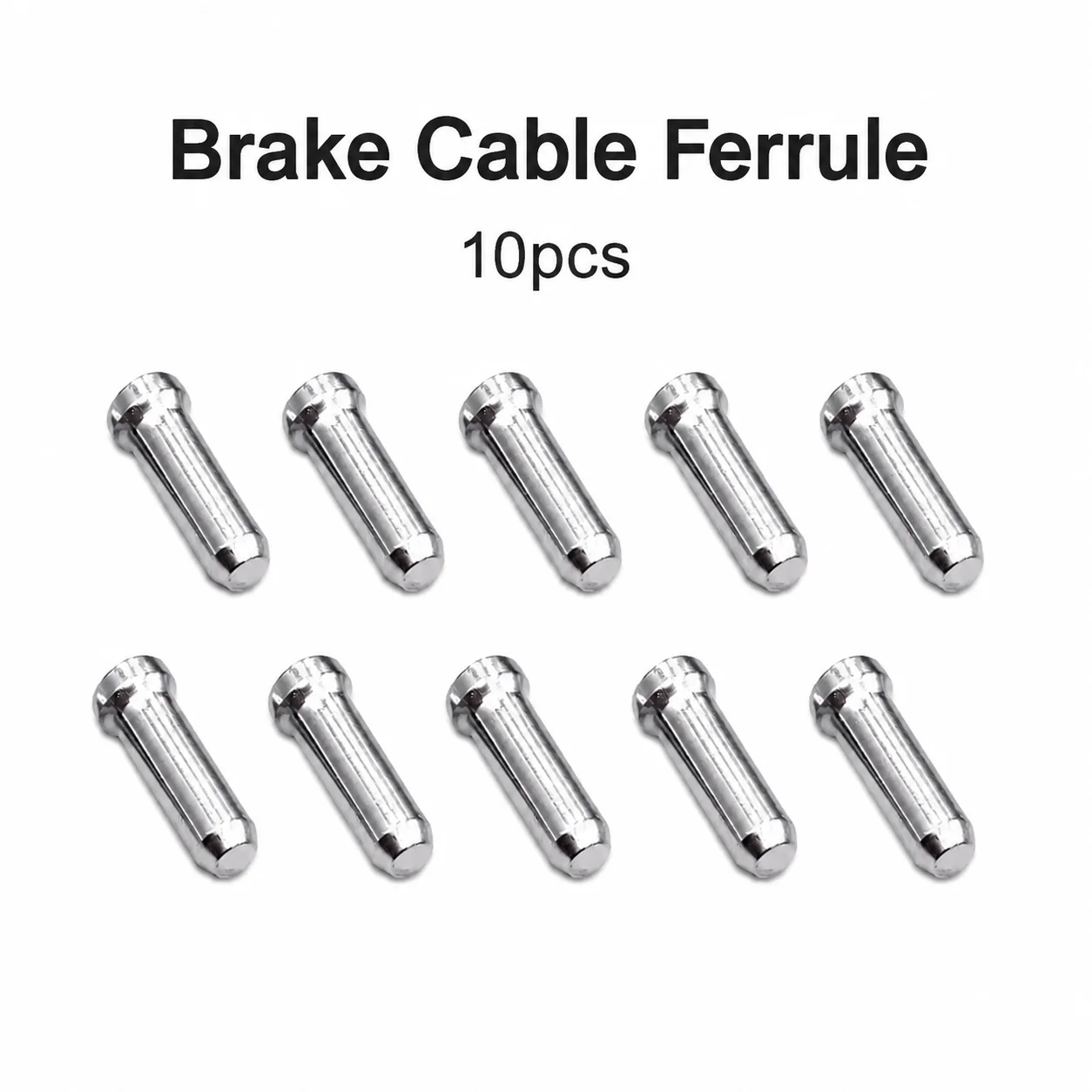 Puntas de Cable de Freno de Bicicleta de Aluminio, Tapas de Extremo de Cable Interno, Crimpes para Accesorios de Línea de Freno y Cambio de Bicicleta MTB