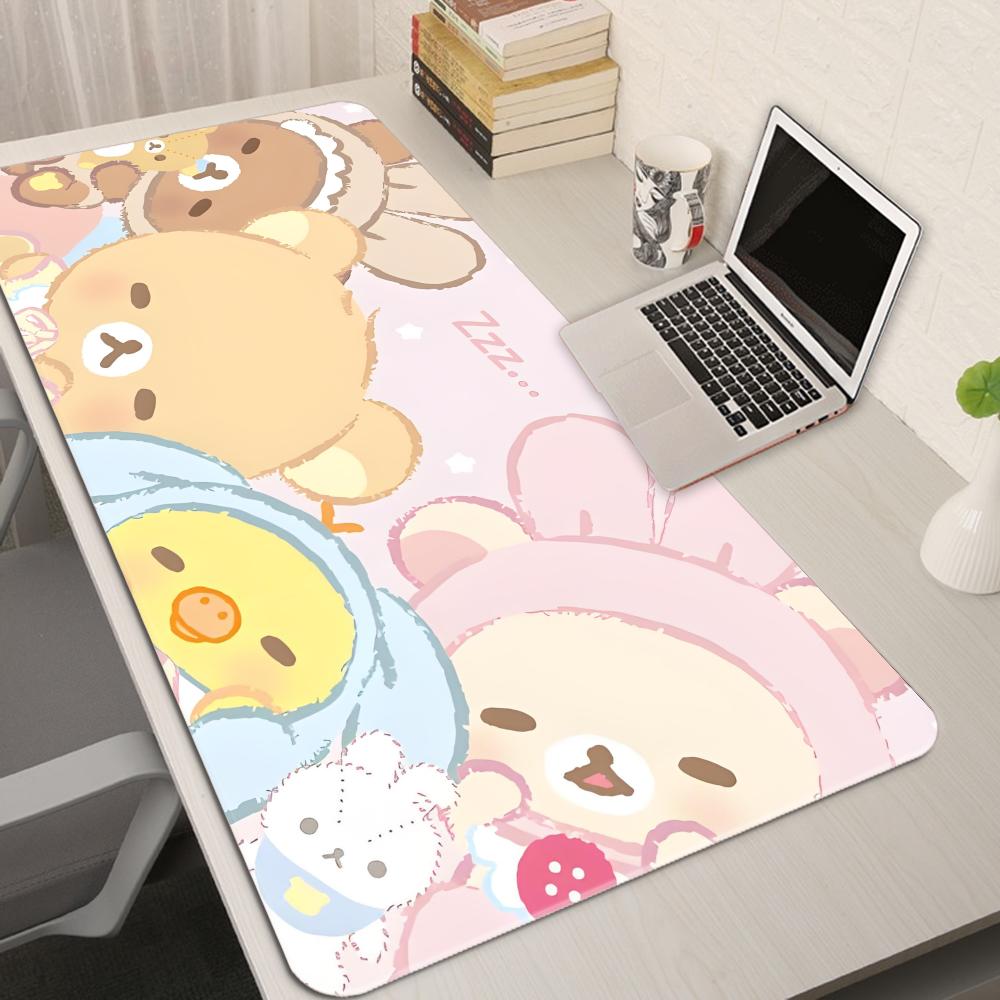 Podkładka pod mysz XXL Cartoon Pink Mouse Pad Anime Kawaii Keyboard Rug Laptop Cute Gaming Soft Mousepad Computer HD Desk Mat