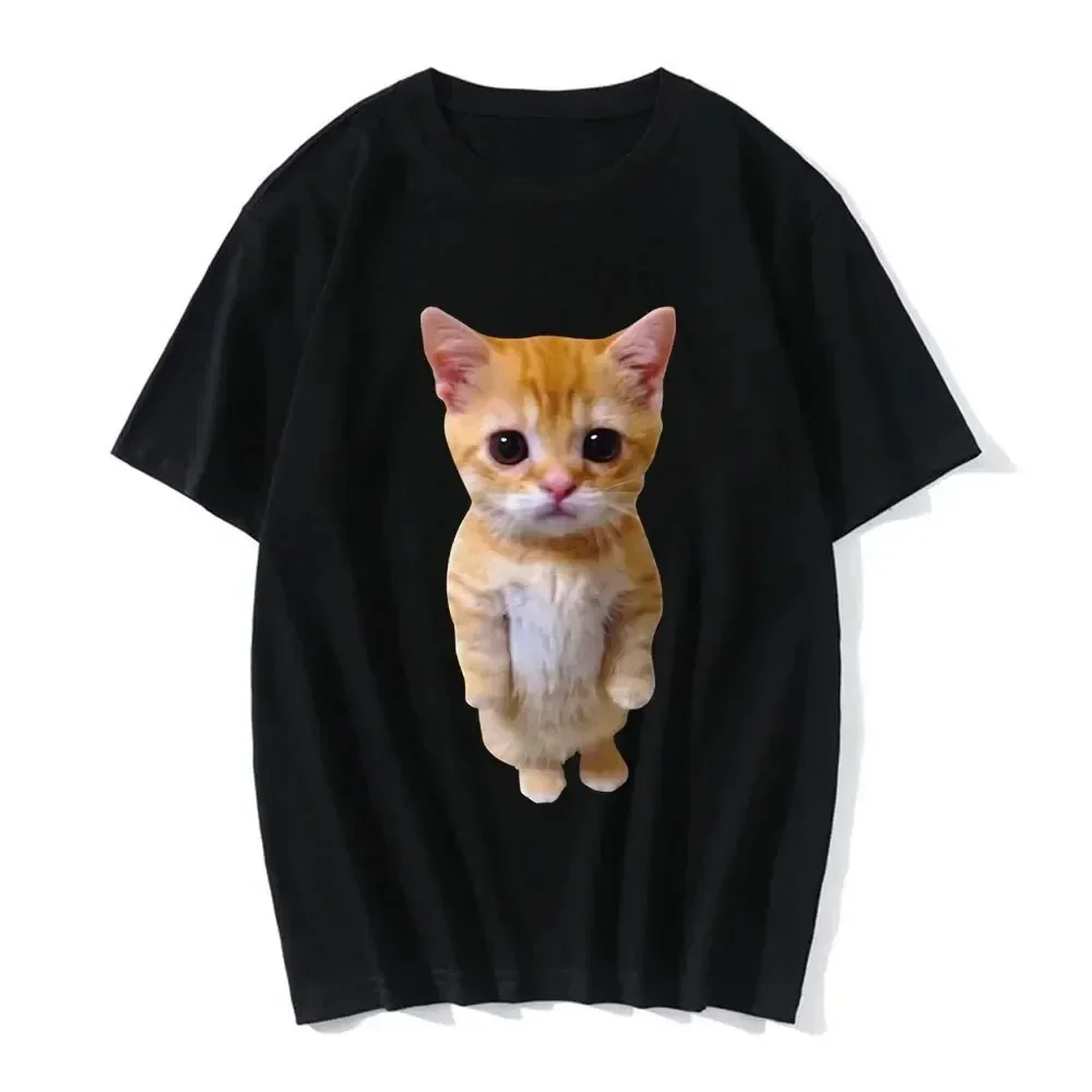 T-shirt imprimé chat 3D drôle pour femmes et hommes, vêtements de mode décontractés, chemises Harajuku pour filles et garçons