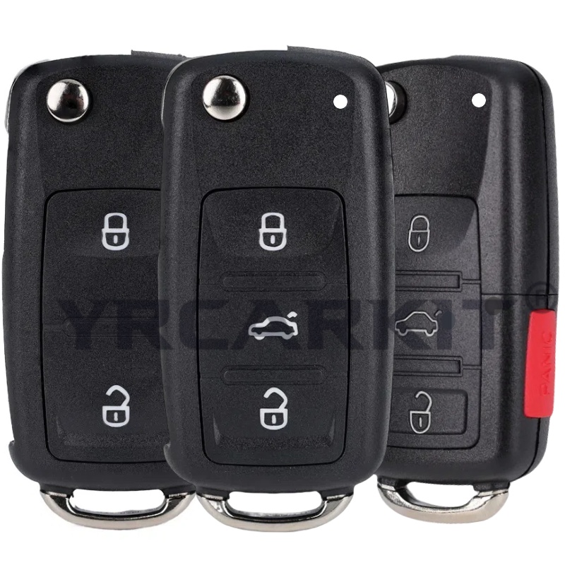 Складной флип-чехол для дистанционного ключа для Volkswagen VW Skoda Golf Passat Polo Jetta Touran Bora Sharan 2/3/4 BTN Cover