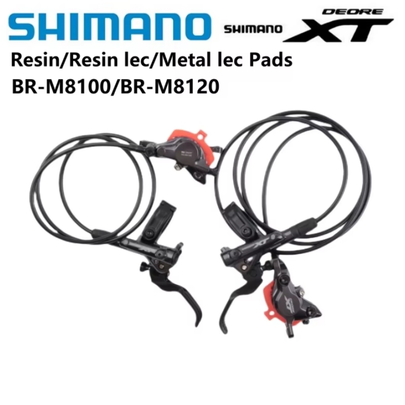 Shimano DEORE SLX M8100 M8120 piston rem, cakram hidrolik untuk bantalan MTB aksesoris sepeda Resin/Resin lec/Metal lec